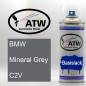 Preview: BMW, Mineral Grey, C2V: 400ml Sprühdose, von ATW Autoteile West.